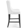 Baron Counter Stool Faux Leather Set of 2 - White EEI-4017-WHI - Image 3