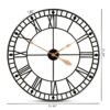 Janette Classic Contemporary Black and Gold Finished Metal Wall Clock - Image 4