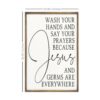 Stratton Home Decor Farmhouse Jesus and Germs Are Everywhere High Gloss Wall Art - Image 4