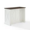Clifton Kitchen Island Distressed White/Brown - Image 9